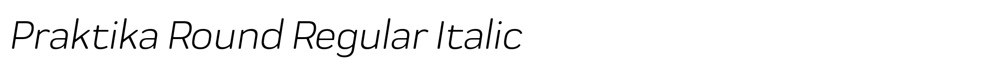 Praktika Round Regular Italic image